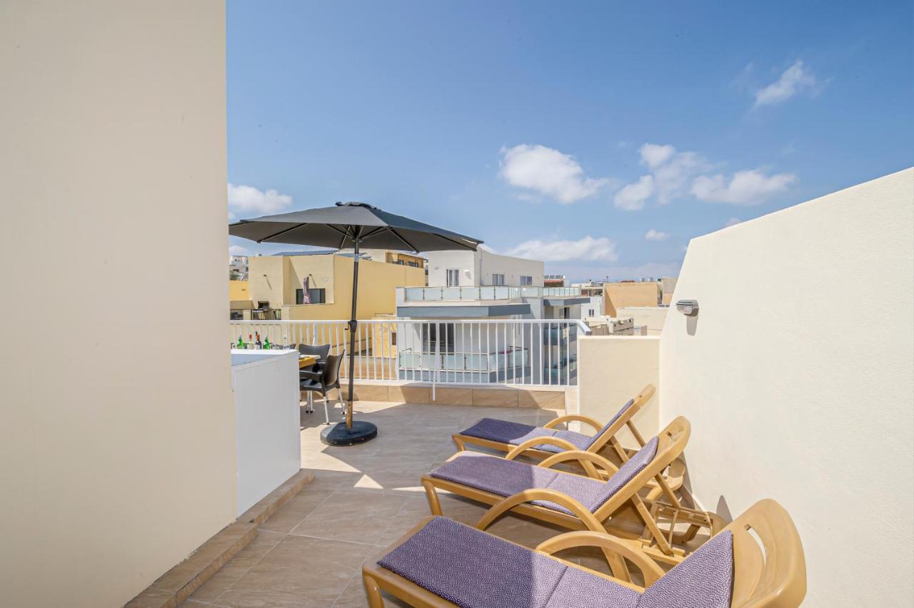 Summer Breeze Penthouse With Private Hot Tub & Terrace With Panoramic Views, By Getawaysmalta المليحة المظهر الخارجي الصورة
